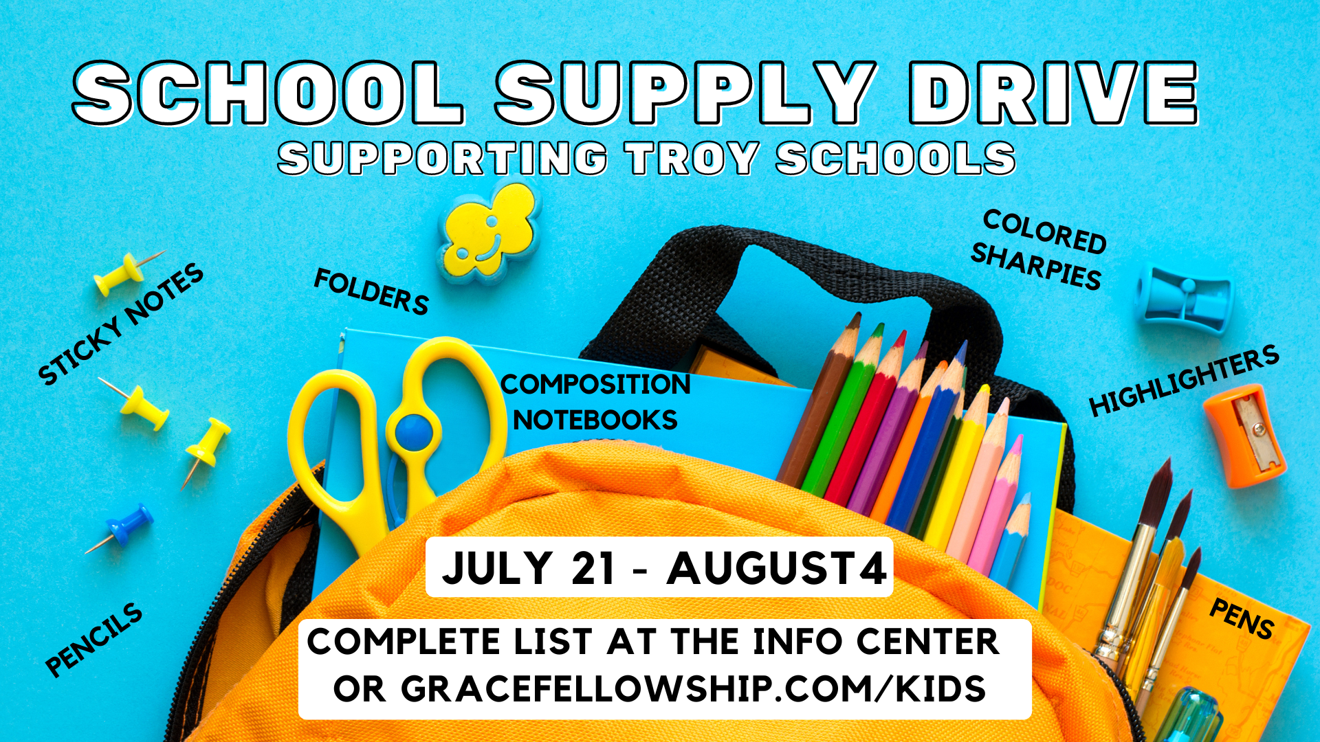 SCHOOL SUPPLY DRIVE 2024